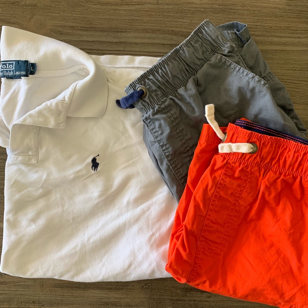 Back-To-School Pack: 1 Polo & 2 Cargo Shorts sz L